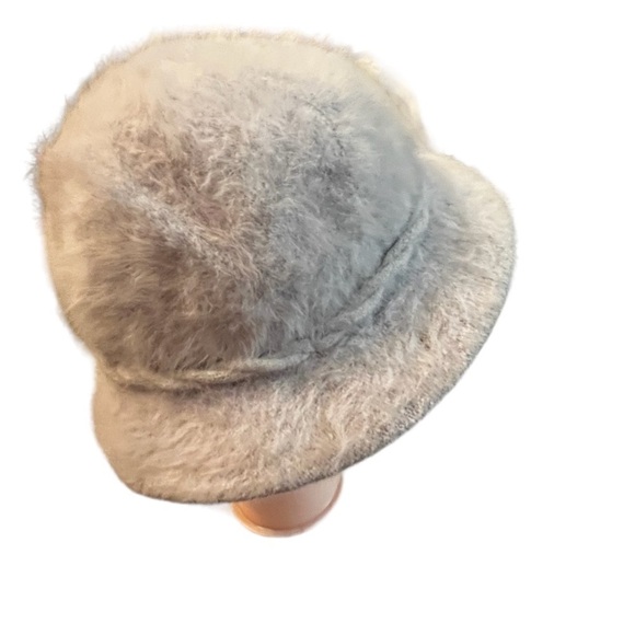 St Michael Grey Rabbit Fur Blend Bucket Hat Made in the UK OSFM - Picture 5 of 7